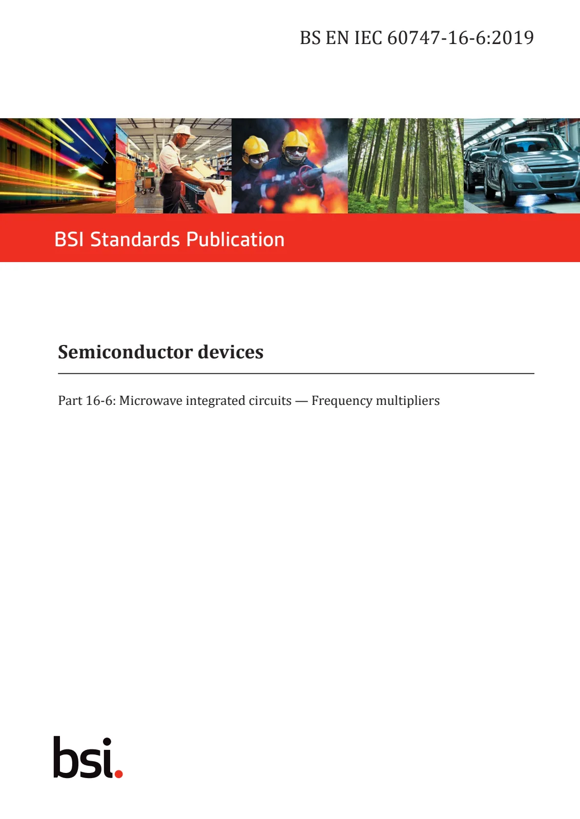 First page of standard BS EN IEC 60747-16-6:2019