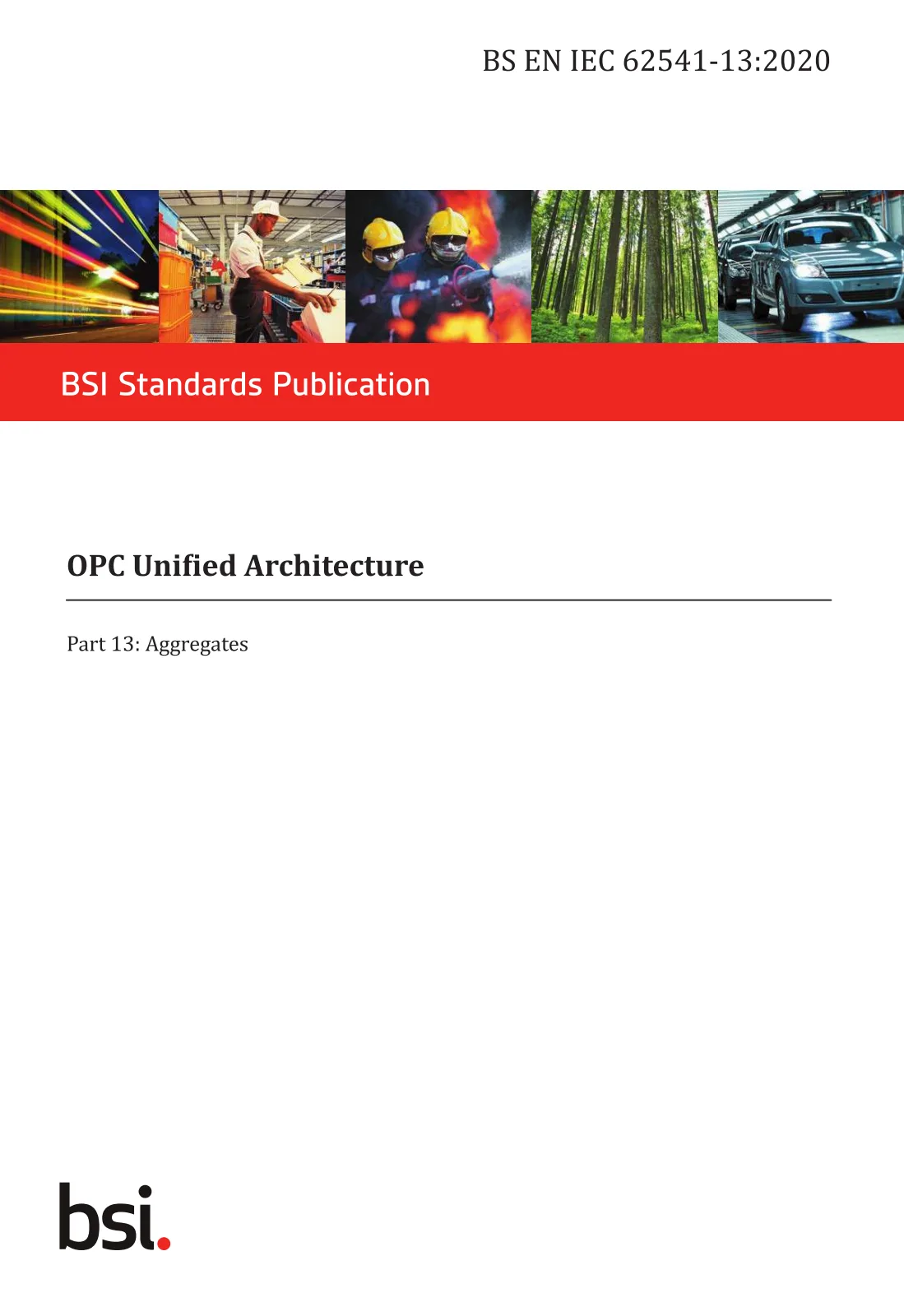 Первая страница стандарта BS EN IEC 62541-13:2020