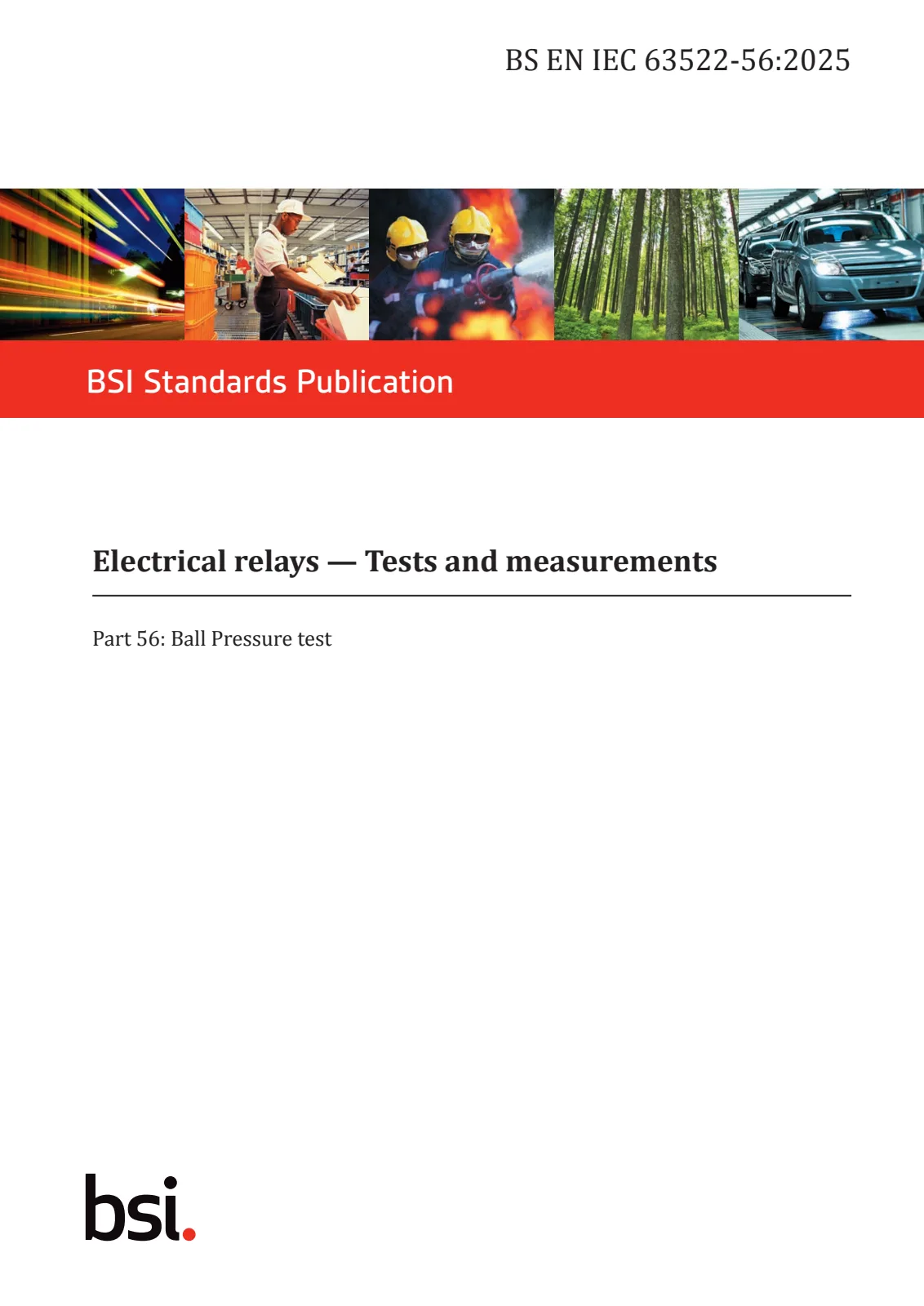 Первая страница стандарта BS EN IEC 63522-56:2025