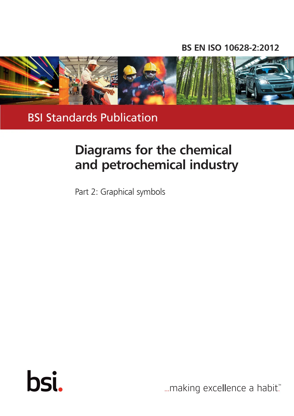 Первая страница стандарта BS EN ISO 10628-2:2012