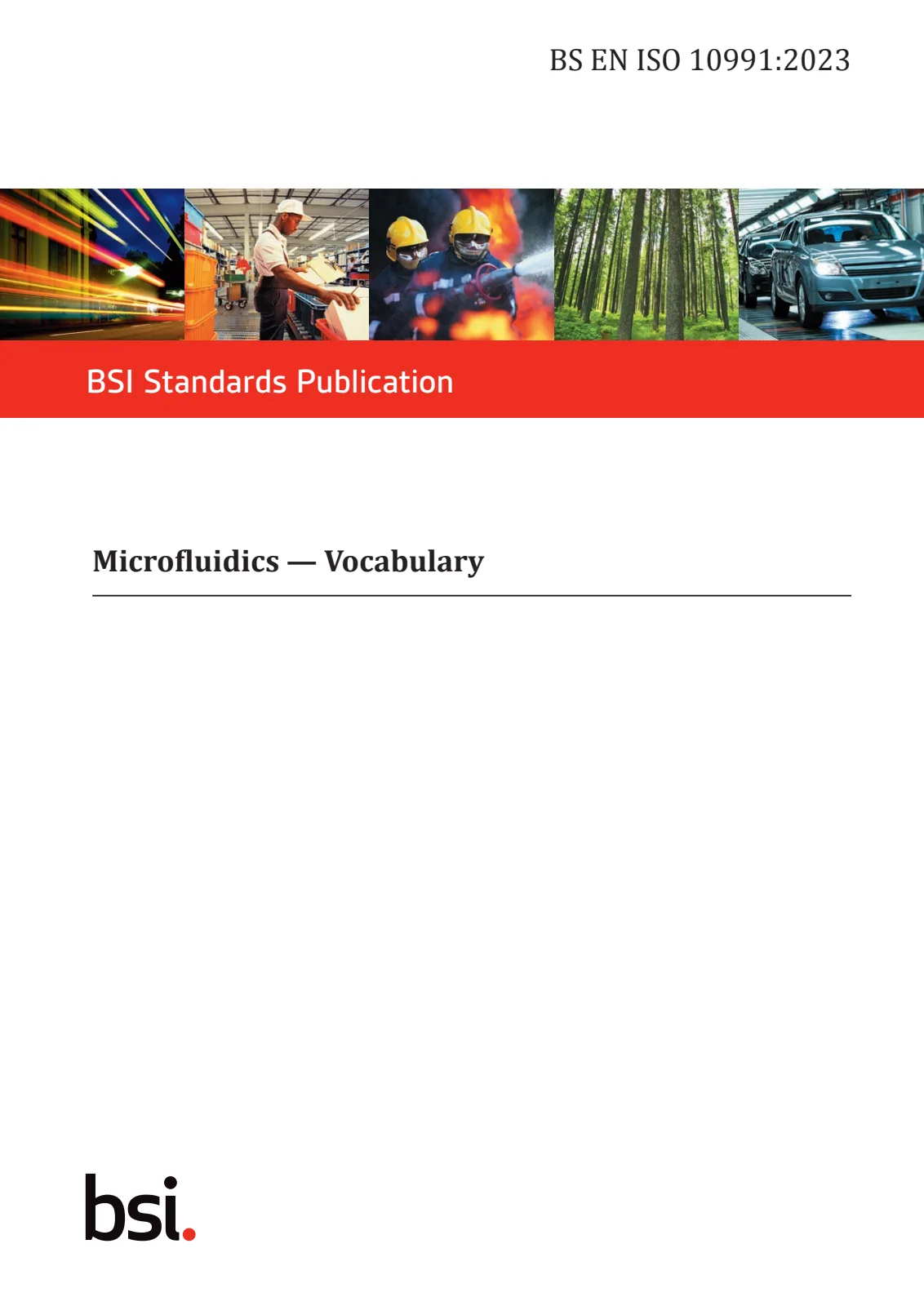 Первая страница стандарта BS EN ISO 10991:2023