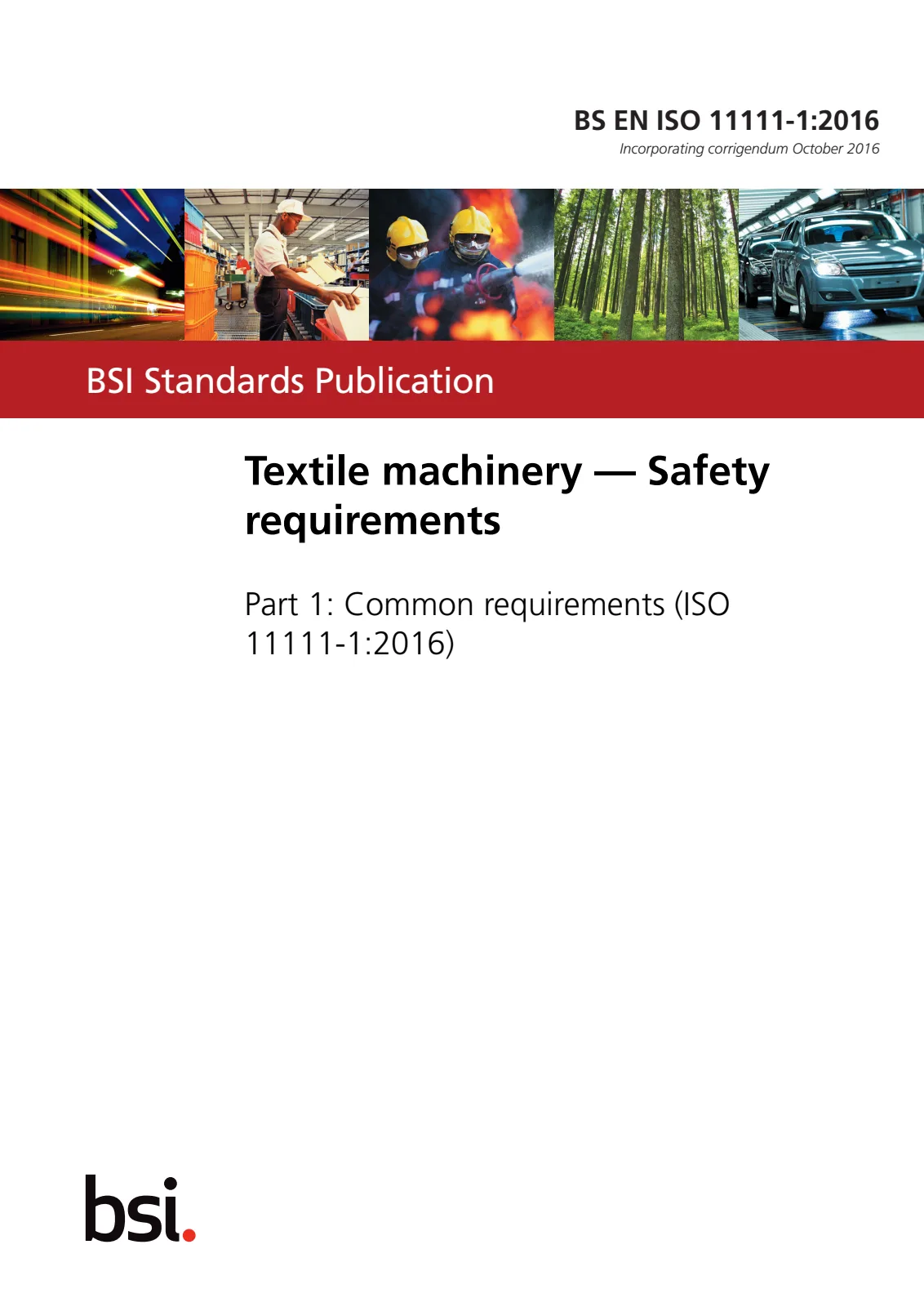 Первая страница стандарта BS EN ISO 11111-1:2016
