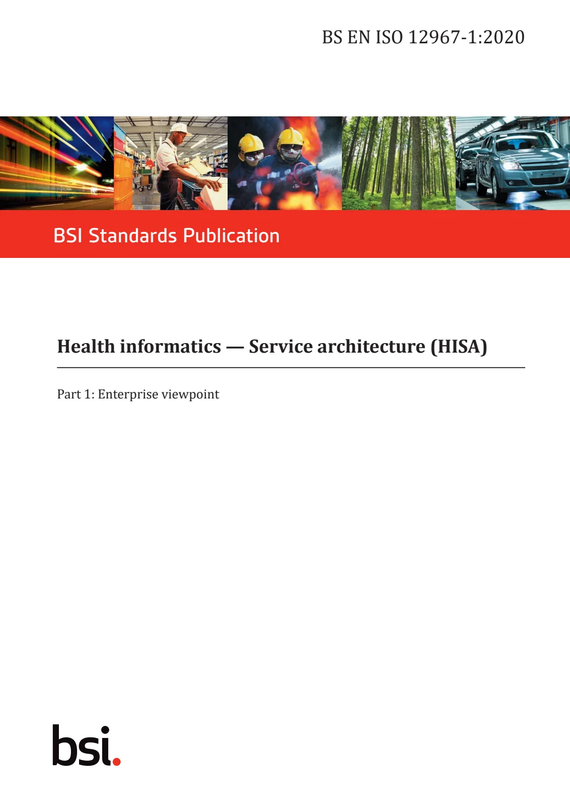 Первая страница стандарта BS EN ISO 12967-1:2020