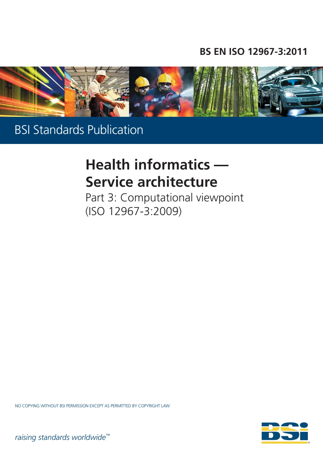 Первая страница стандарта BS EN ISO 12967-3:2011