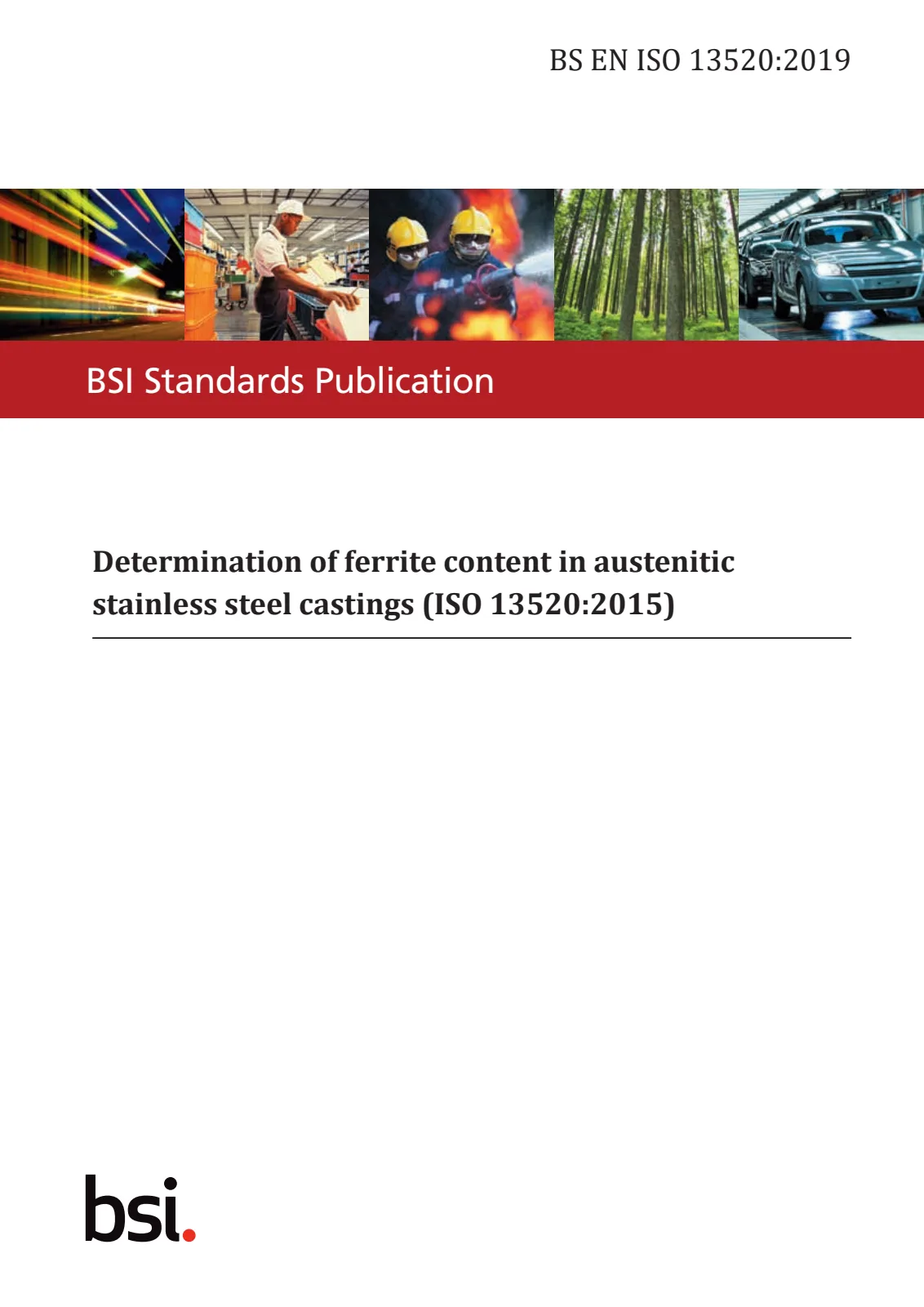 Первая страница стандарта BS EN ISO 13520:2019