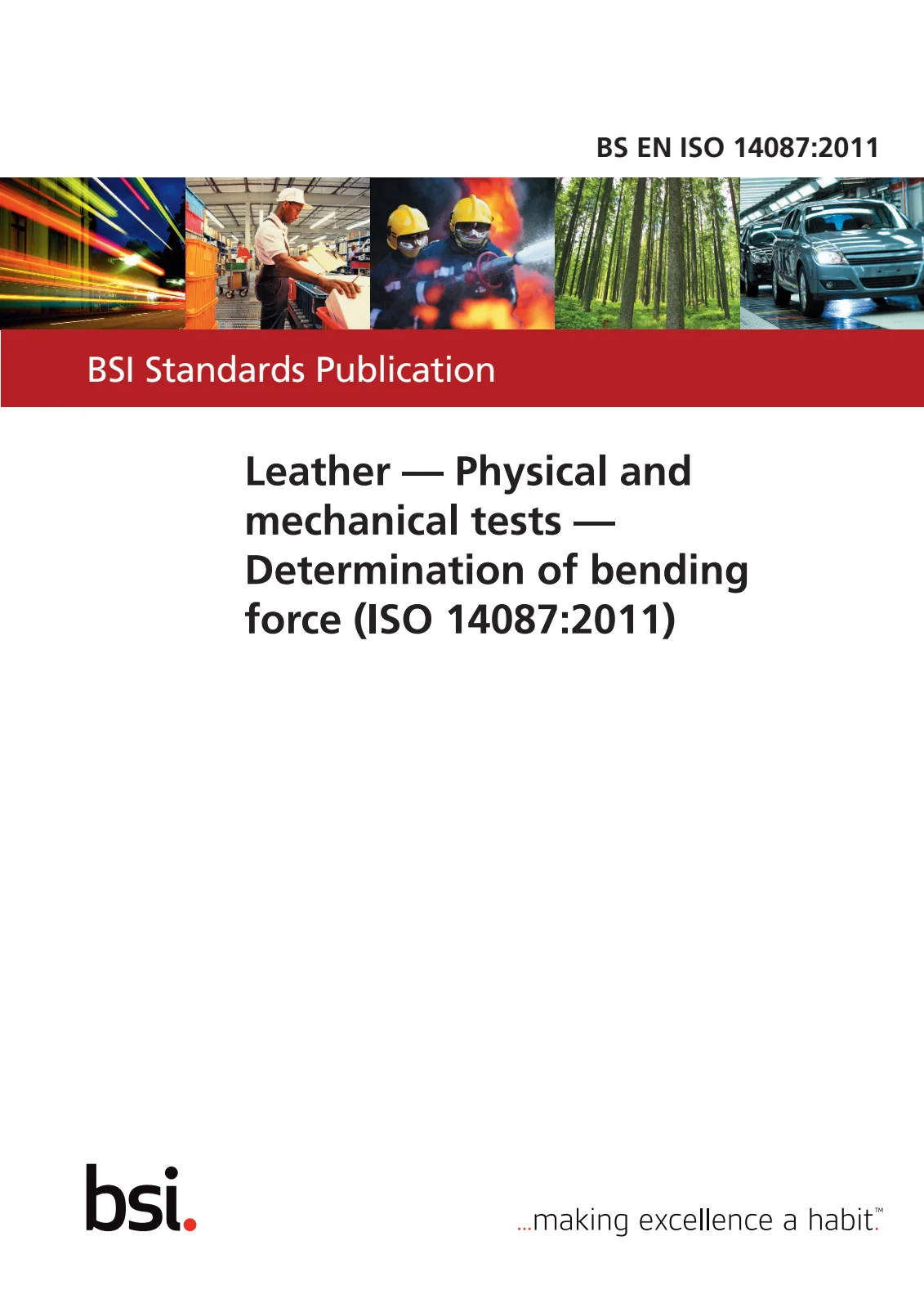 Первая страница стандарта BS EN ISO 14087:2011