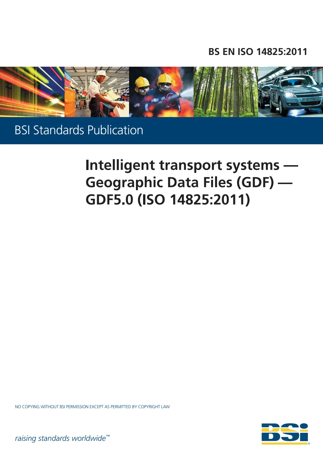 Первая страница стандарта BS EN ISO 14825:2011