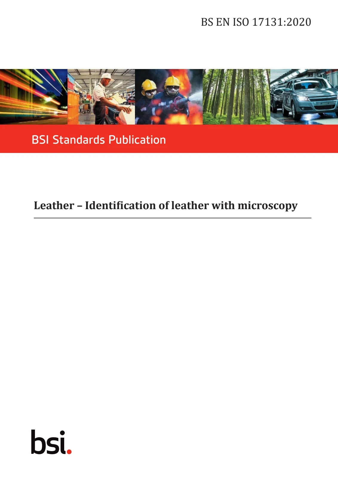Первая страница стандарта BS EN ISO 17131:2020
