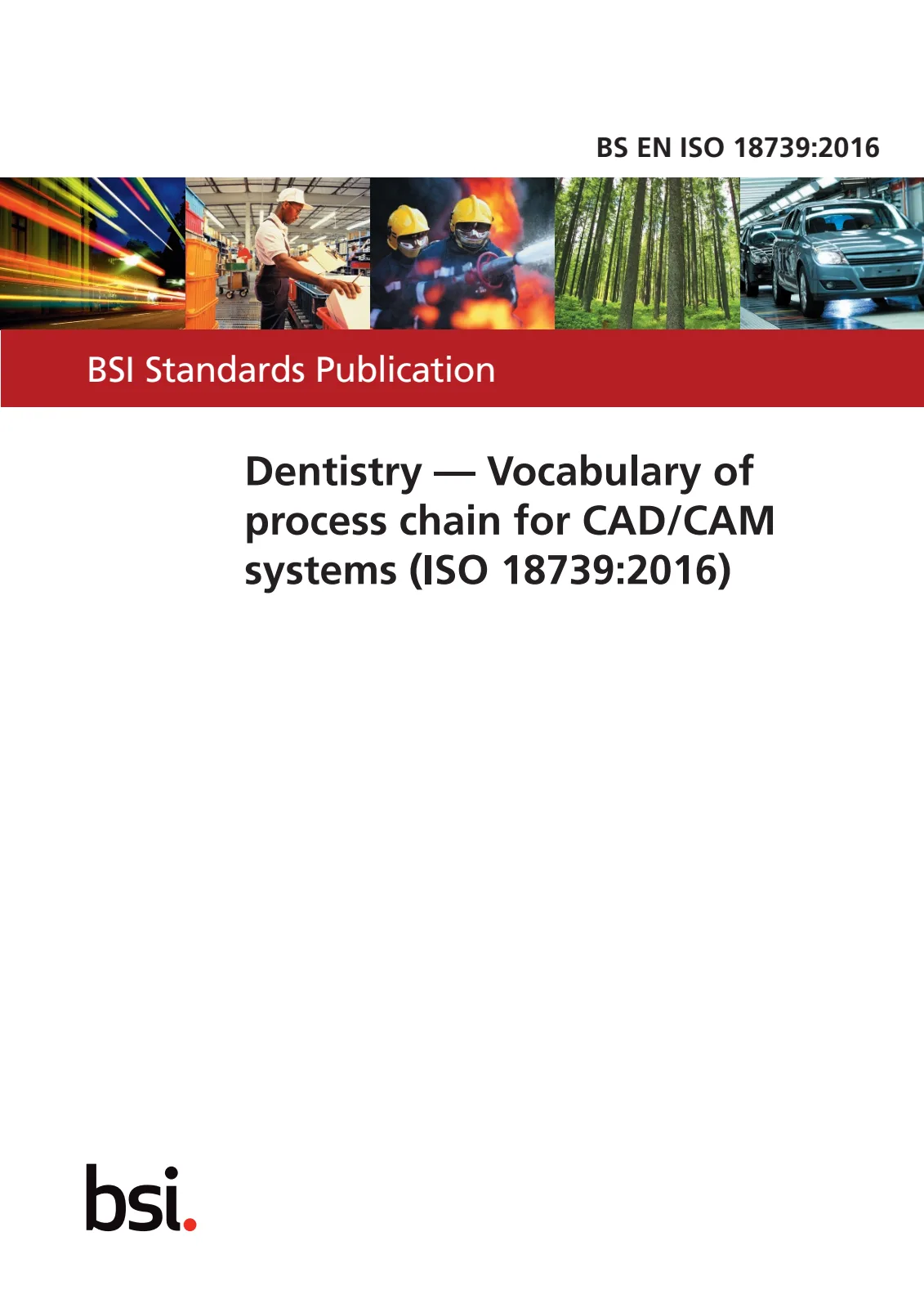 Первая страница стандарта BS EN ISO 18739:2016