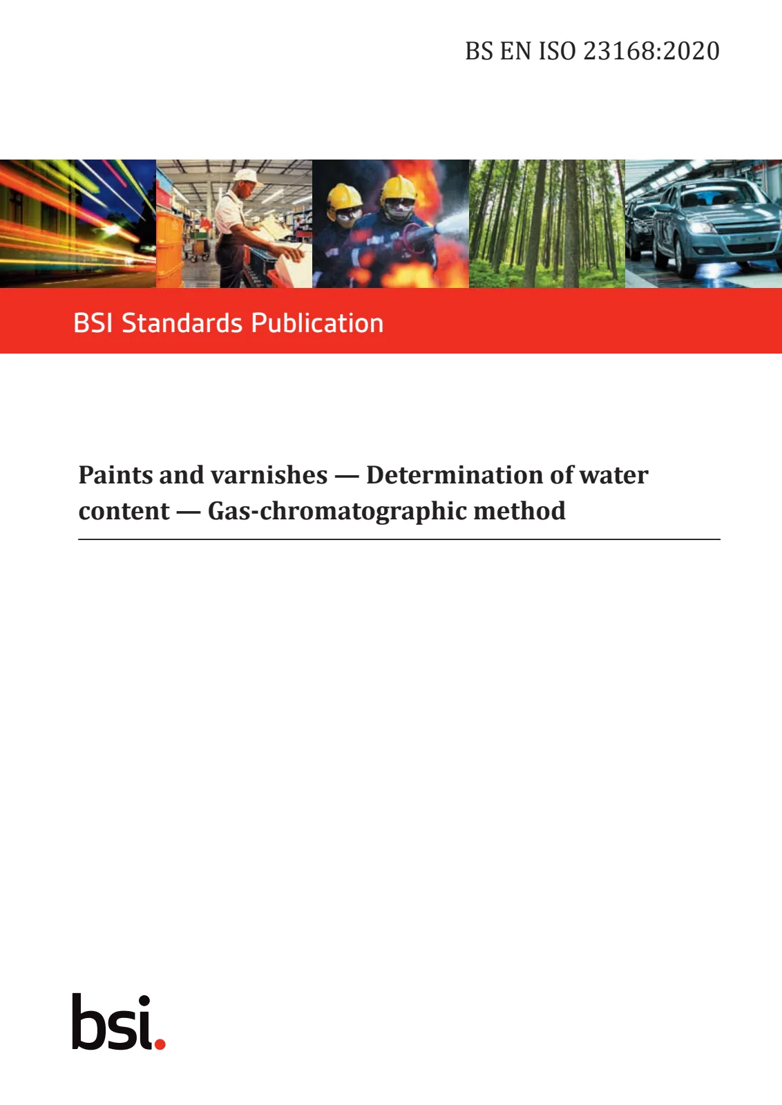 First page of standard BS EN ISO 23168:2020