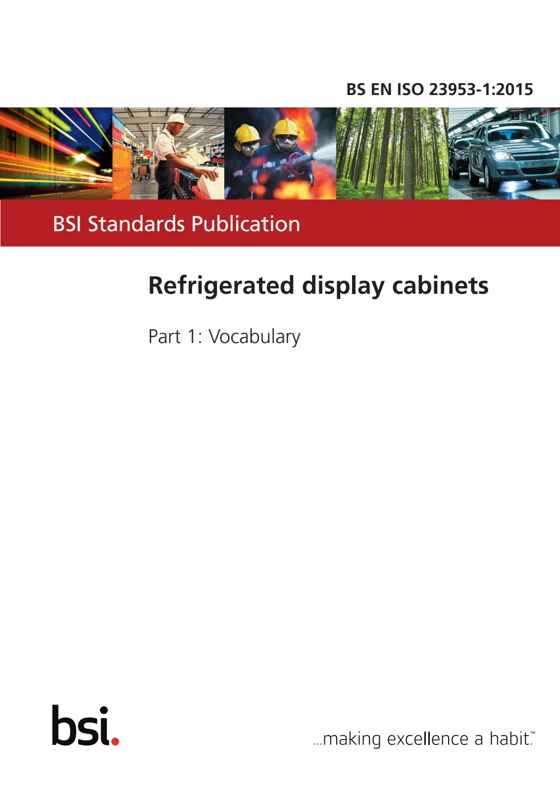 Первая страница стандарта BS EN ISO 23953-1:2015