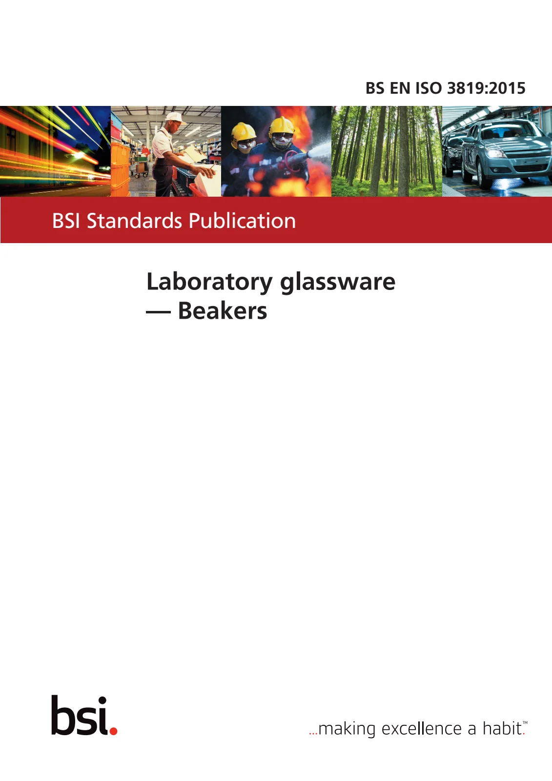 Первая страница стандарта BS EN ISO 3819:2015