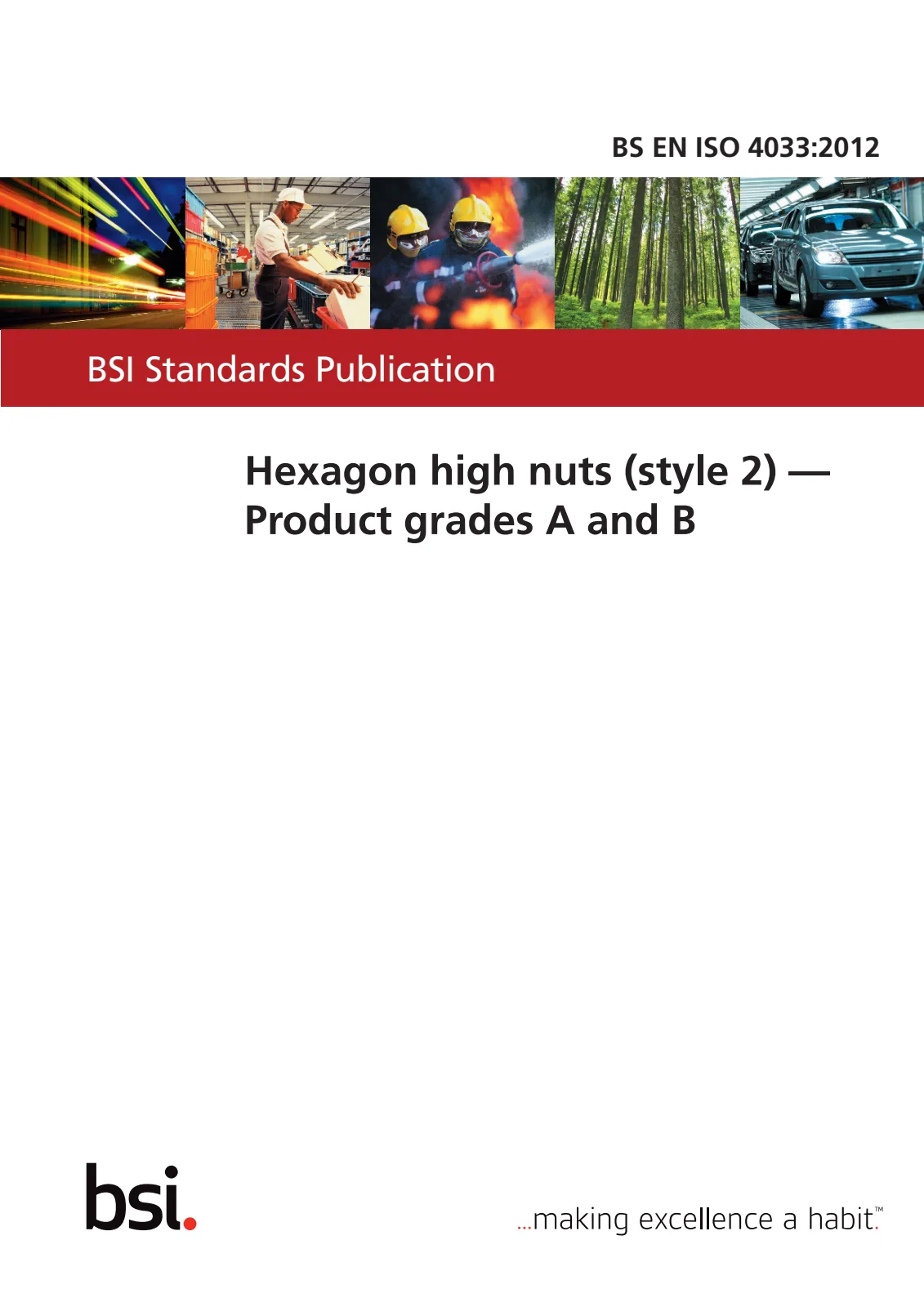 Первая страница стандарта BS EN ISO 4033:2012