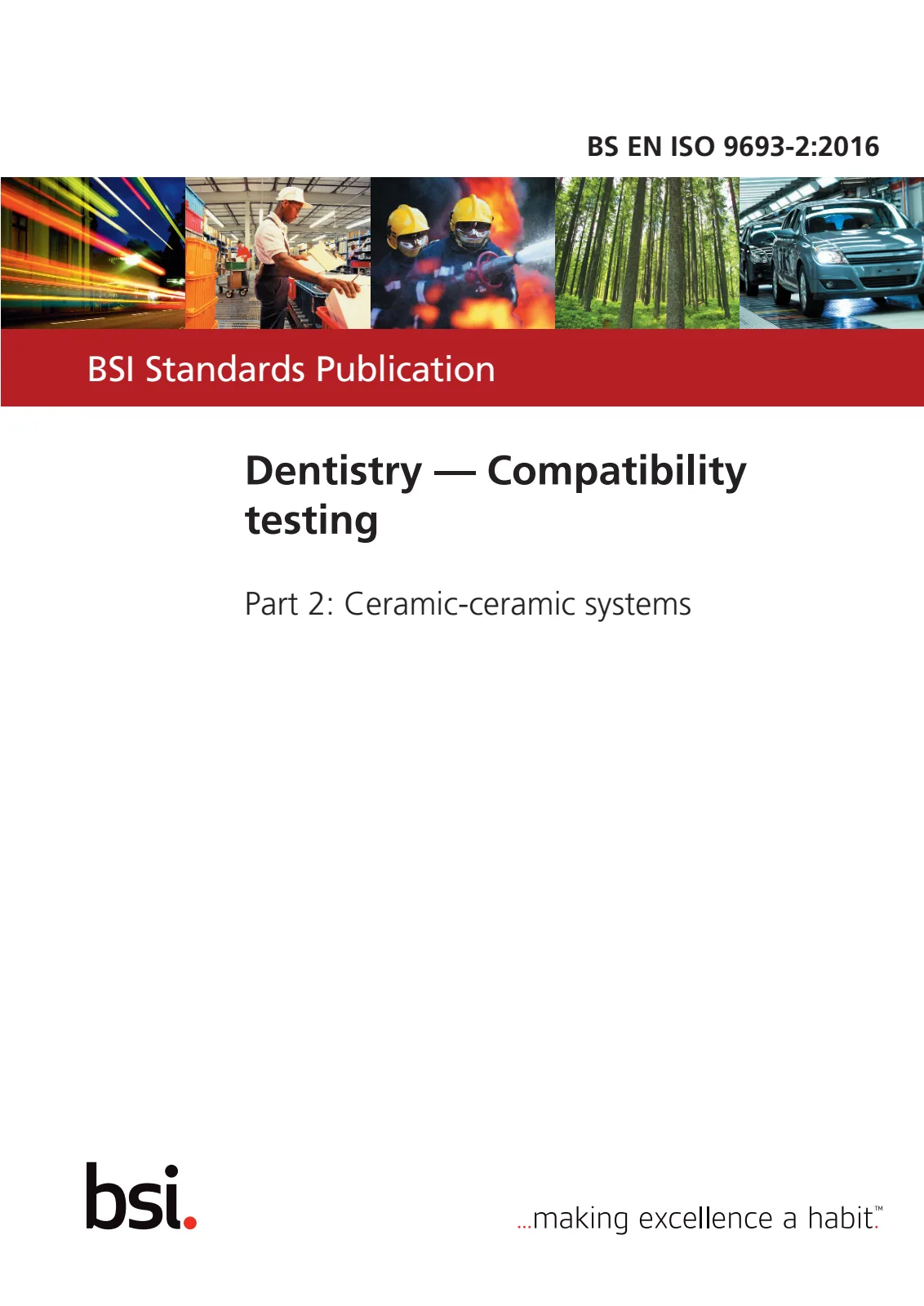 Первая страница стандарта BS EN ISO 9693-2:2016