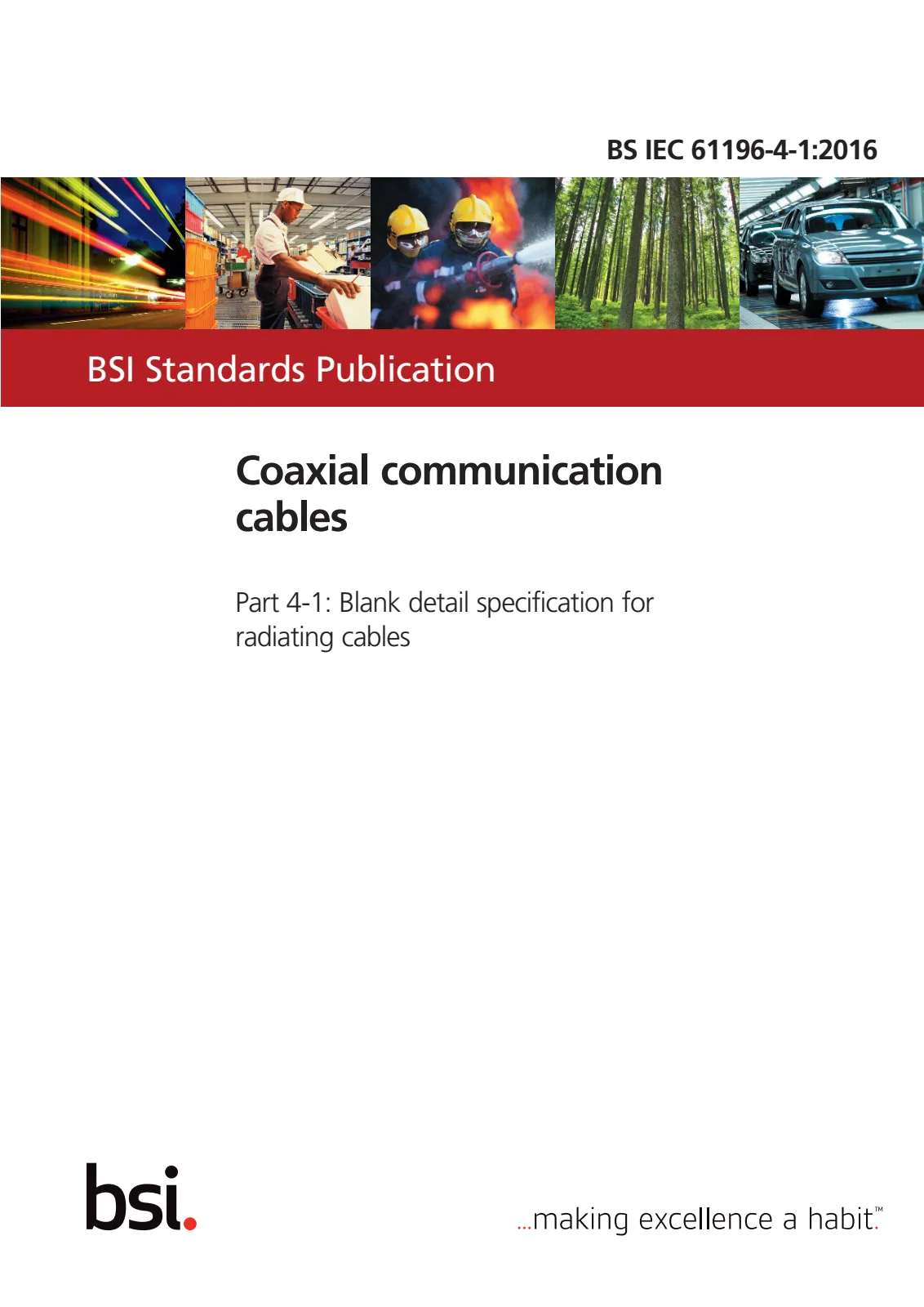 Первая страница стандарта BS IEC 61196-4-1:2016