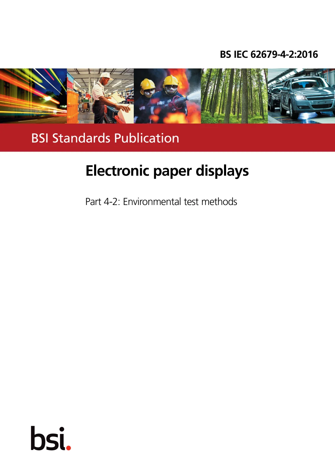 First page of standard BS IEC 62679-4-2:2016