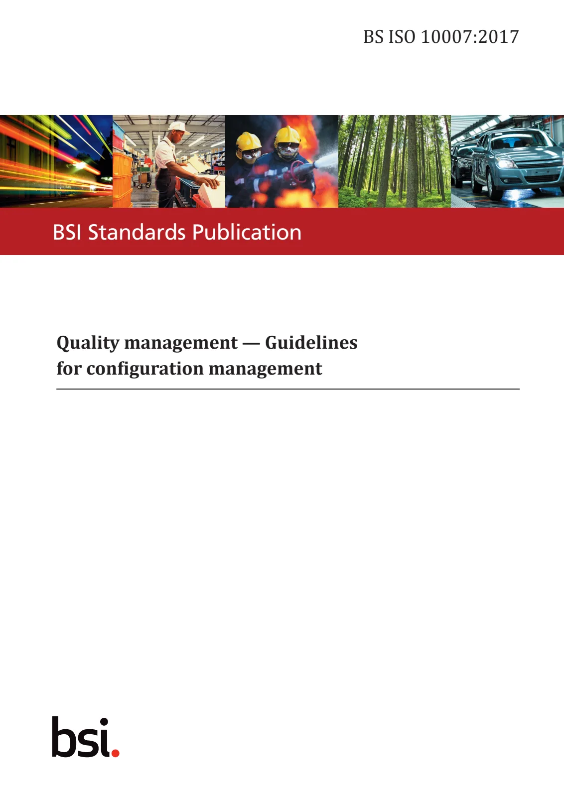 First page of standard BS ISO 10007:2017