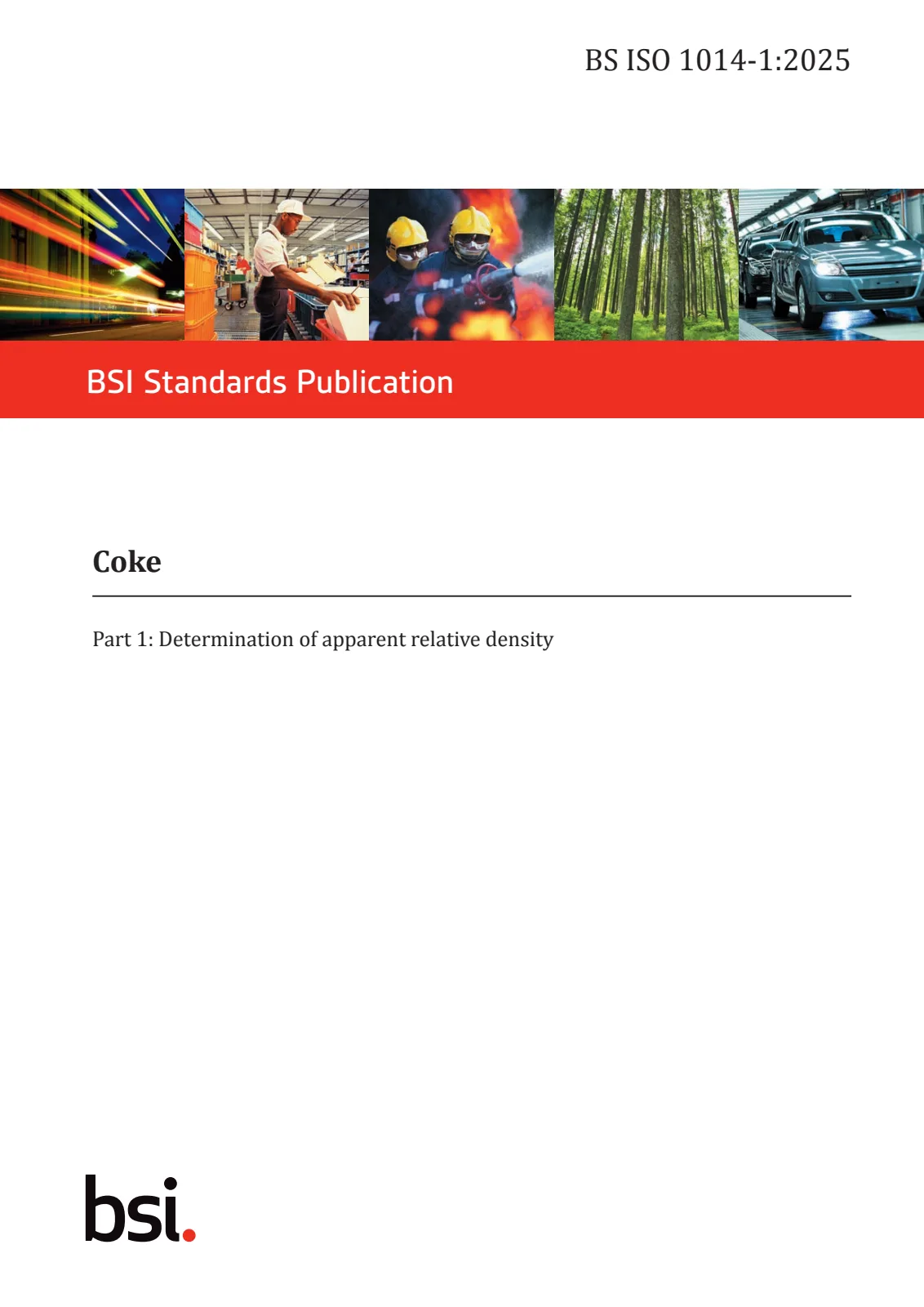 Первая страница стандарта BS ISO 1014-1:2025