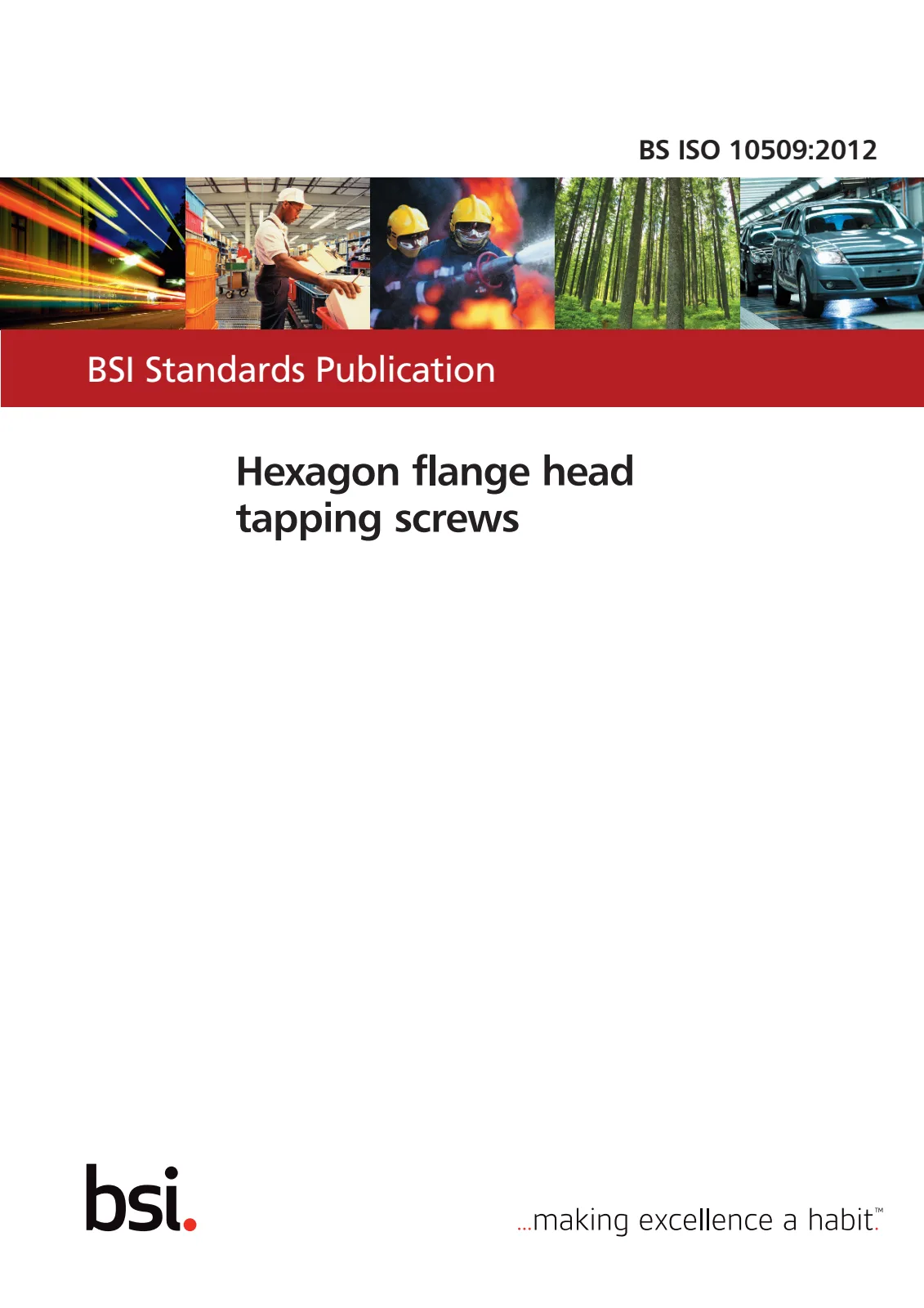First page of standard BS ISO 10509:2012