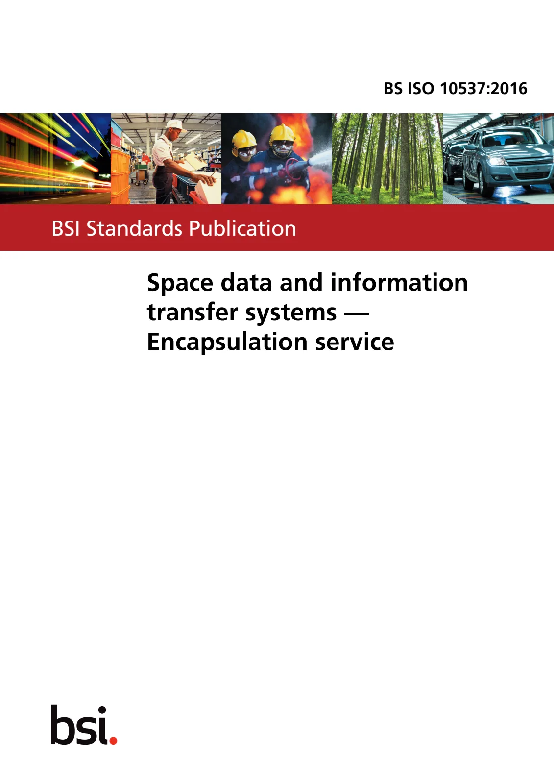 First page of standard BS ISO 10537:2016