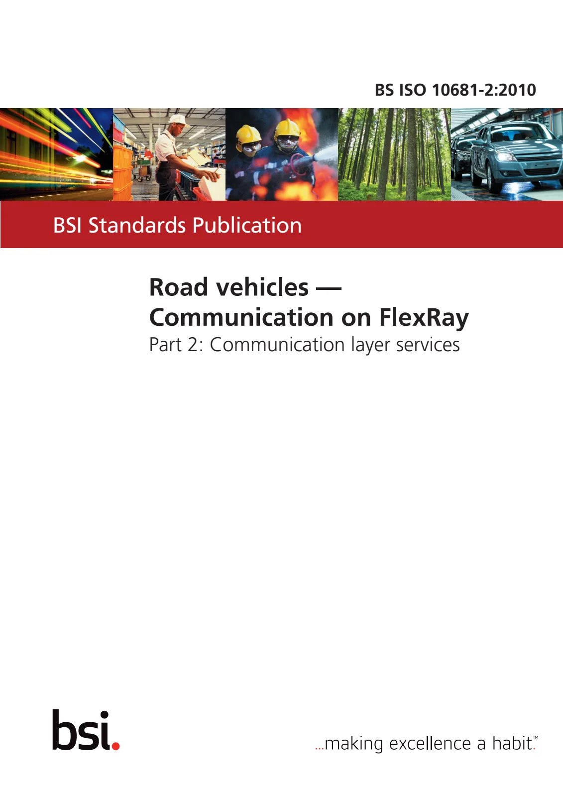 Первая страница стандарта BS ISO 10681-2:2010