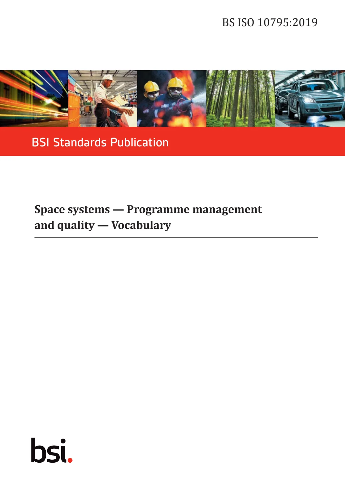 Первая страница стандарта BS ISO 10795:2019