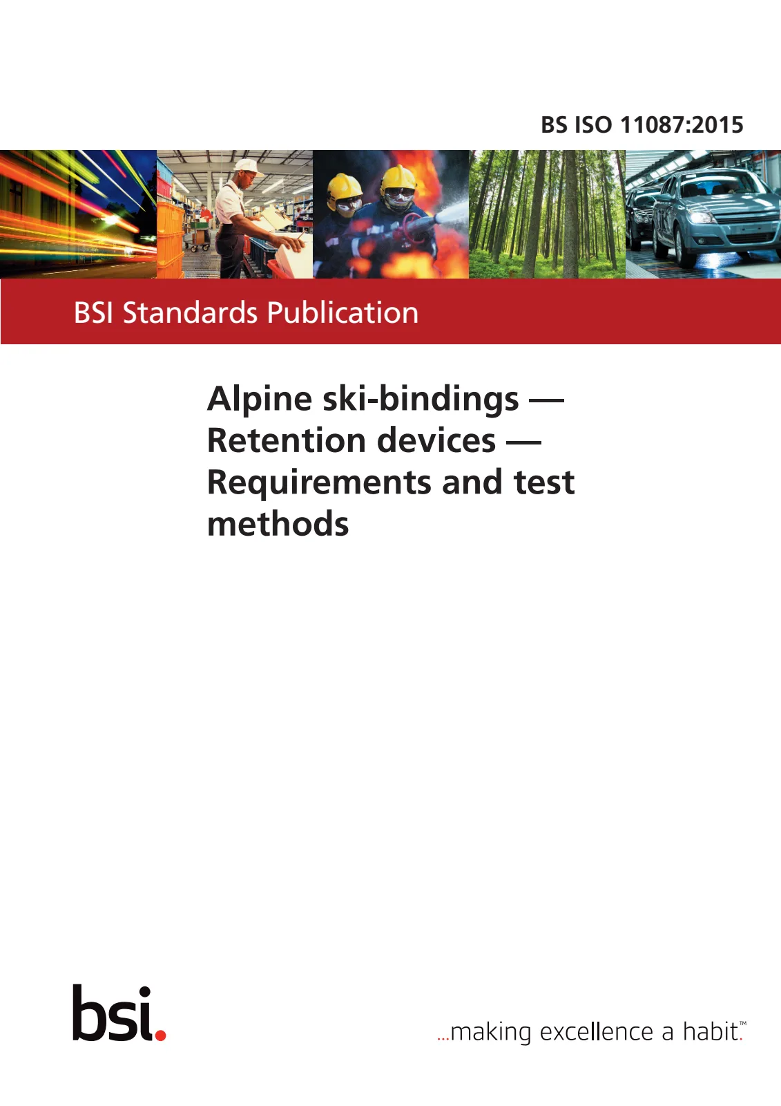 Первая страница стандарта BS ISO 11087:2015
