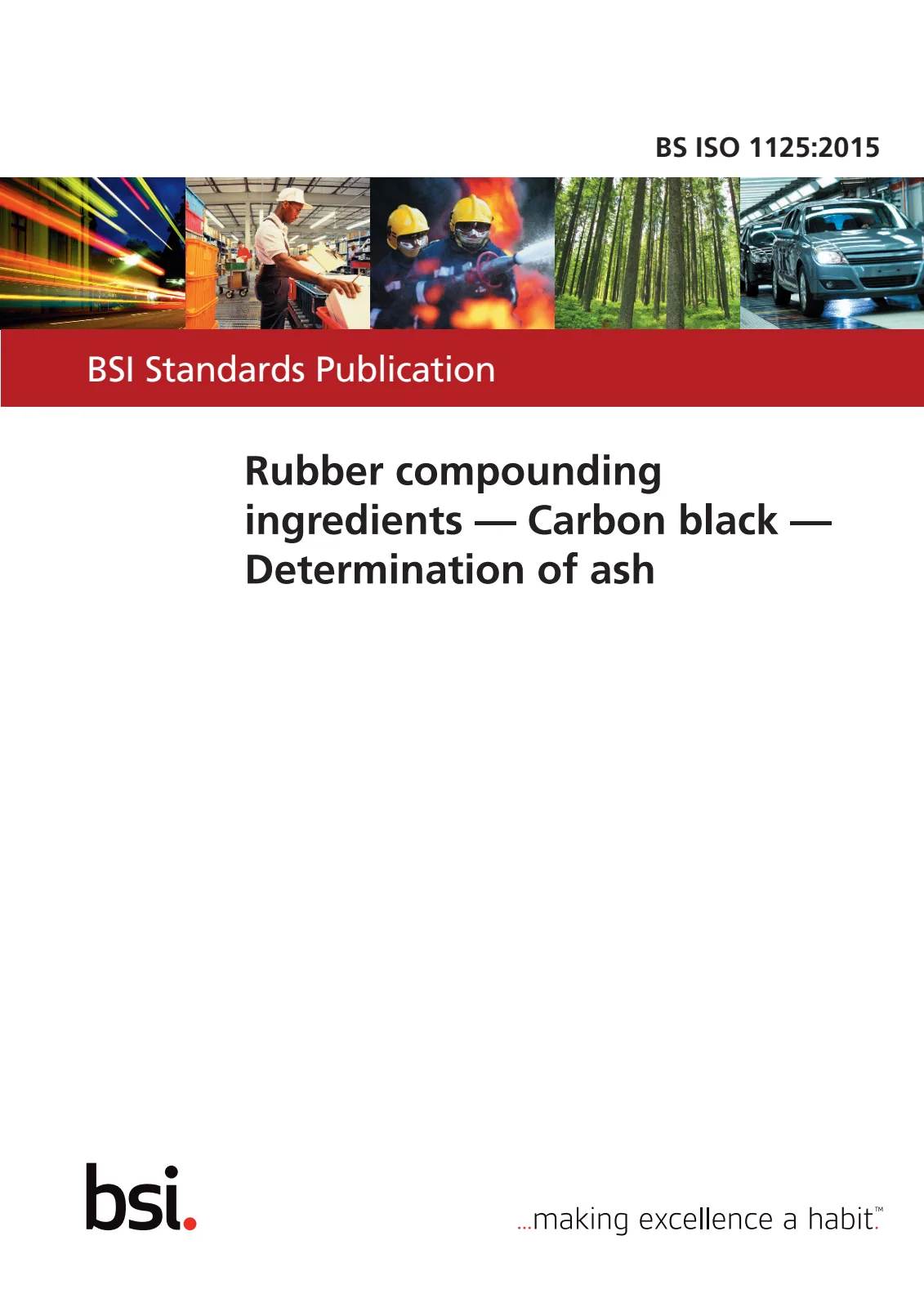 First page of standard BS ISO 1125:2015