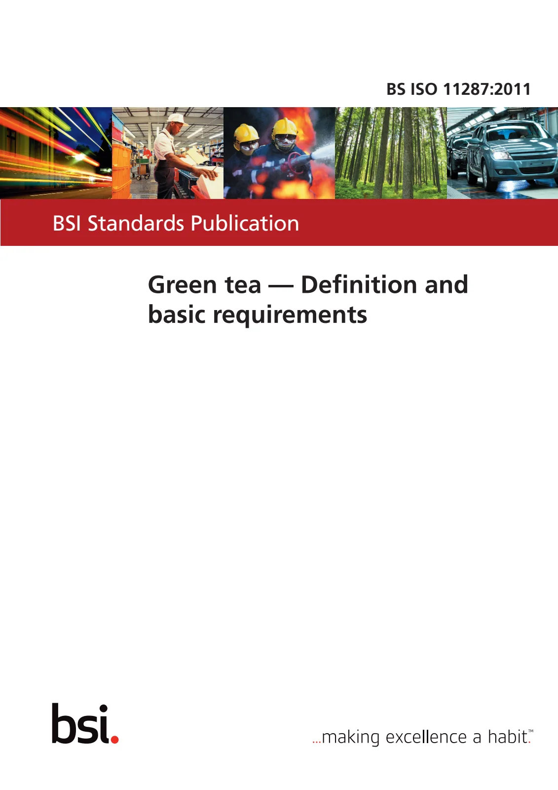 Первая страница стандарта BS ISO 11287:2011