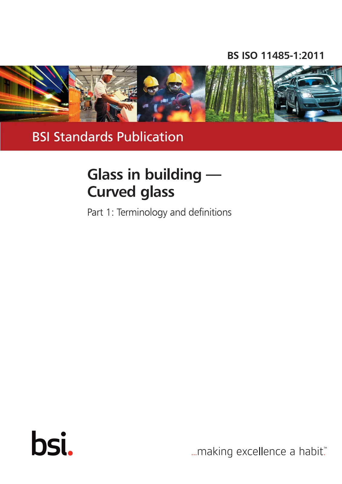 Первая страница стандарта BS ISO 11485-1:2011