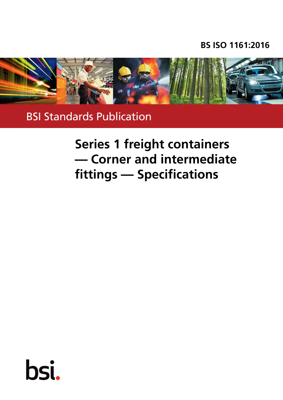 Первая страница стандарта BS ISO 1161:2016
