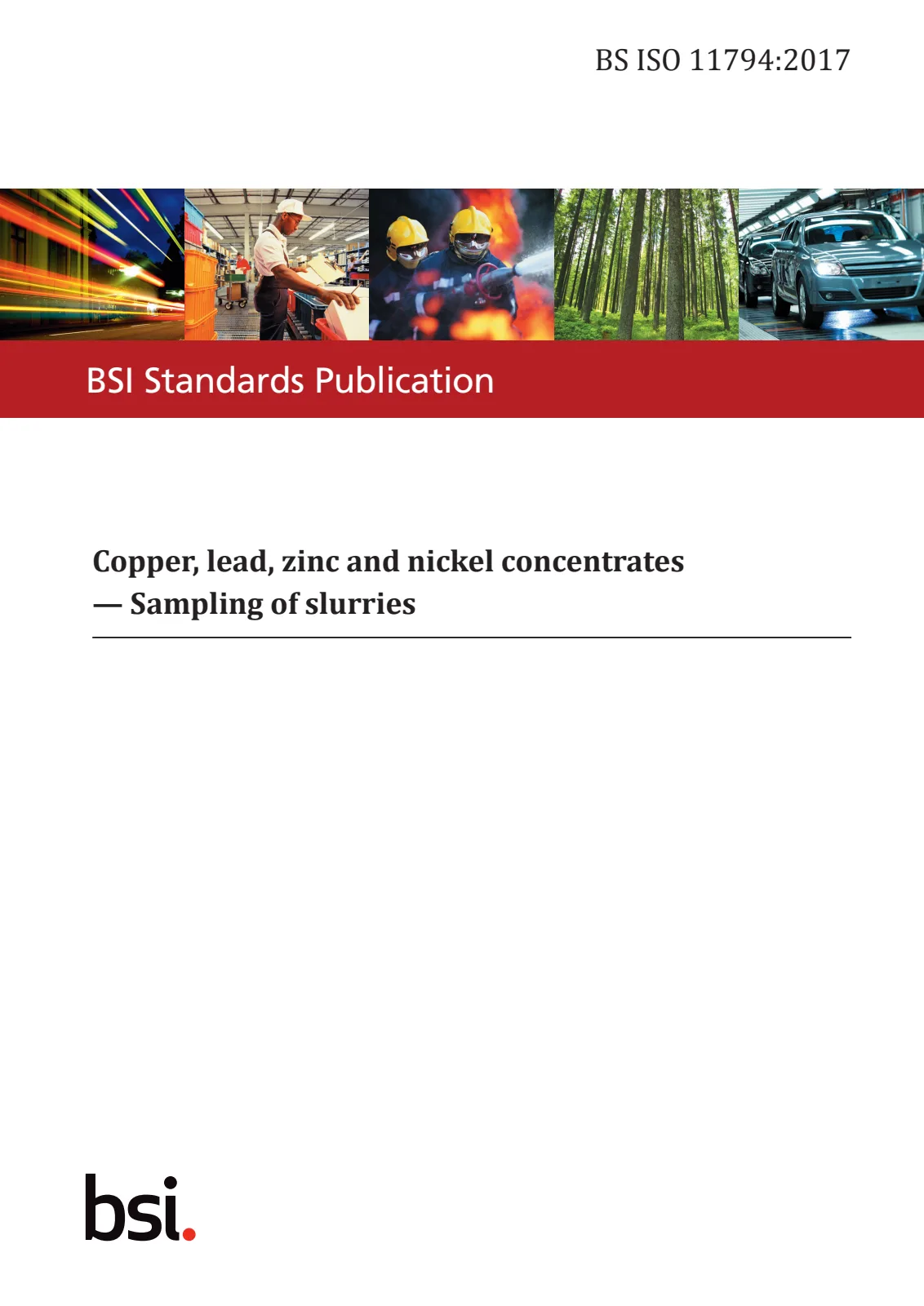 Первая страница стандарта BS ISO 11794:2017