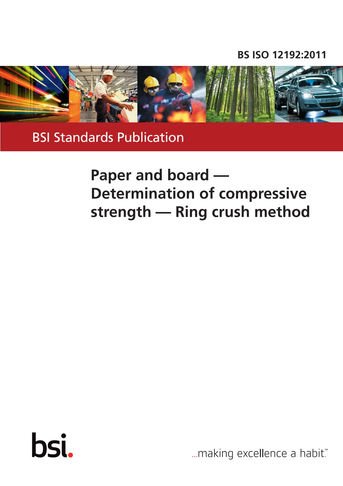 Первая страница стандарта BS ISO 12192:2011