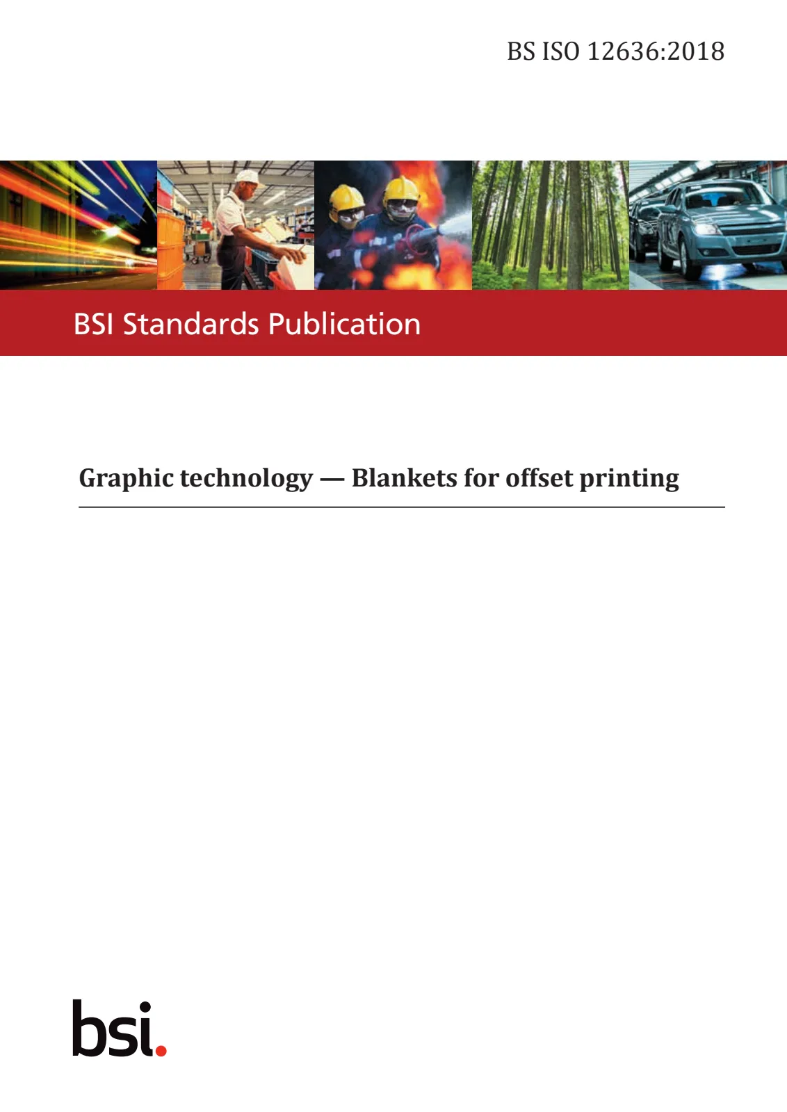 Первая страница стандарта BS ISO 12636:2018