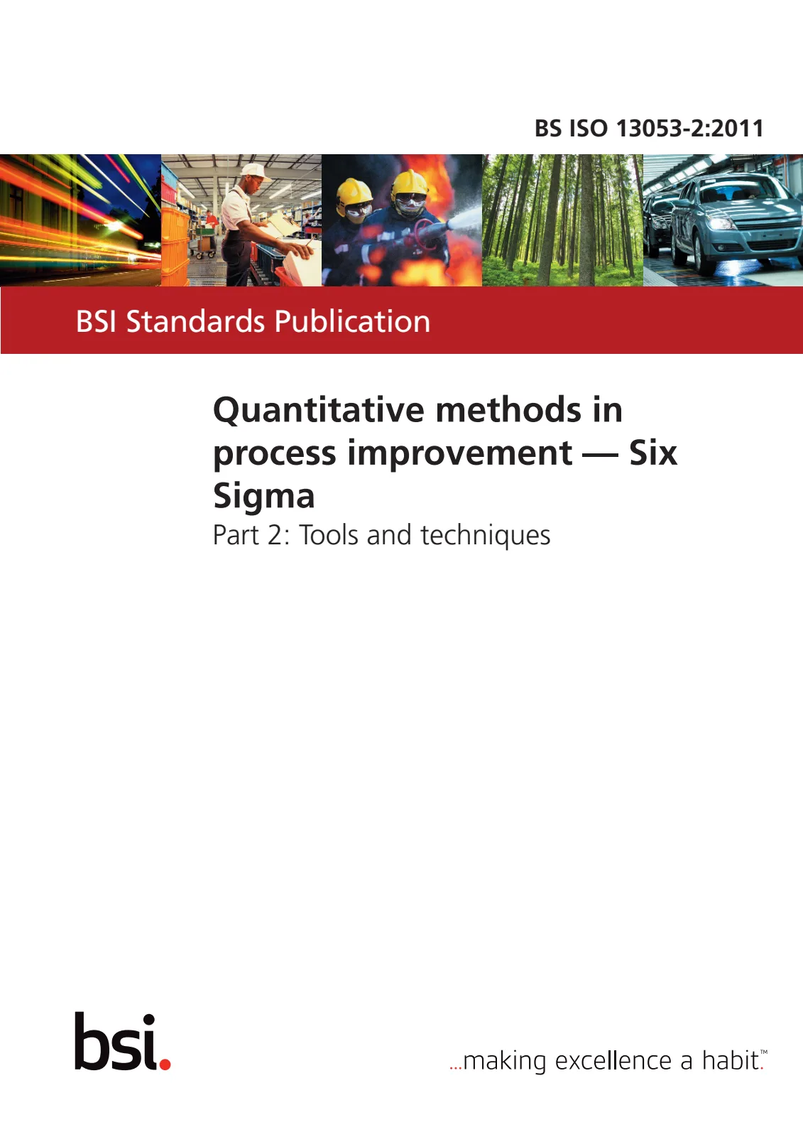 Первая страница стандарта BS ISO 13053-2:2011