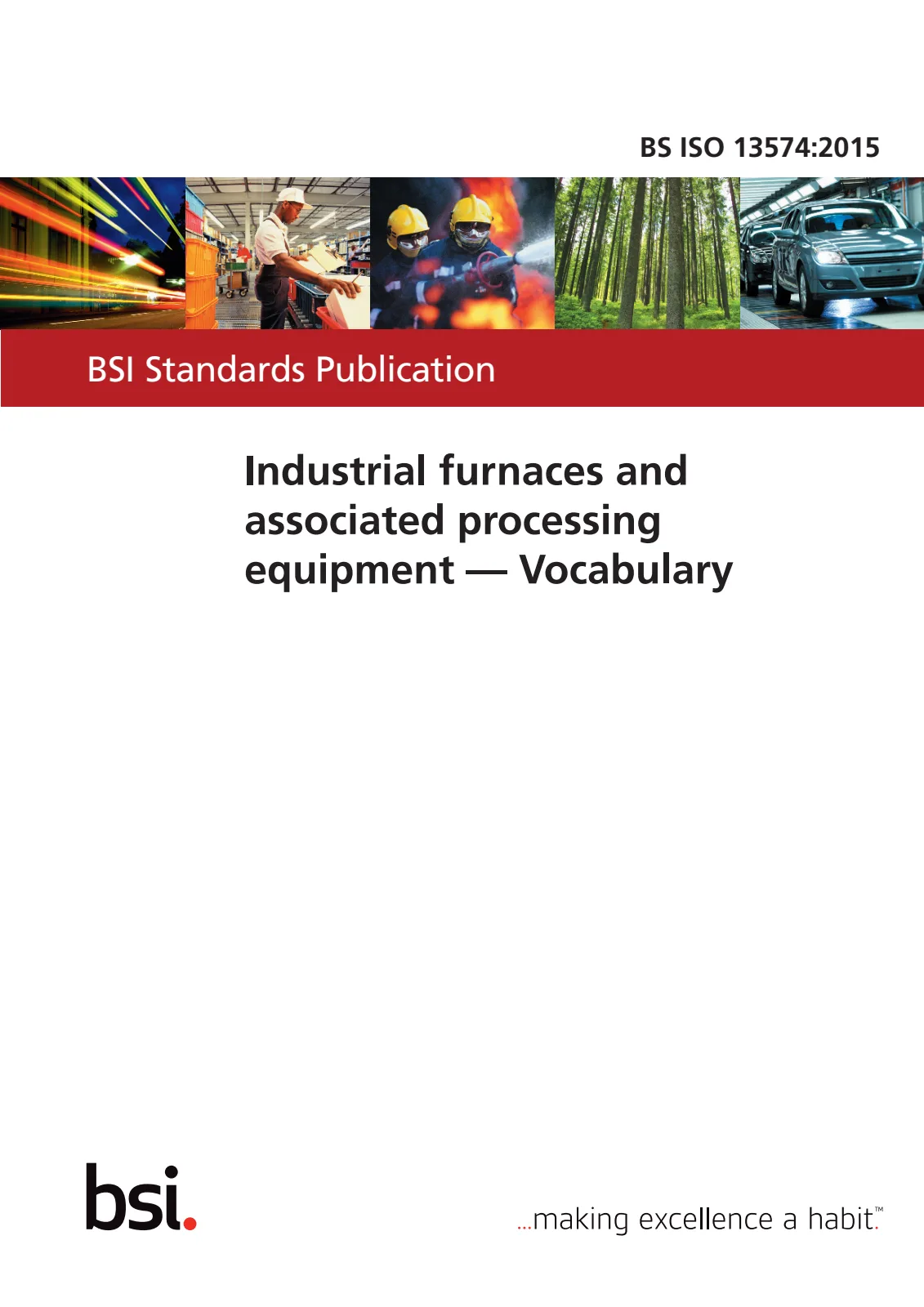 Первая страница стандарта BS ISO 13574:2015