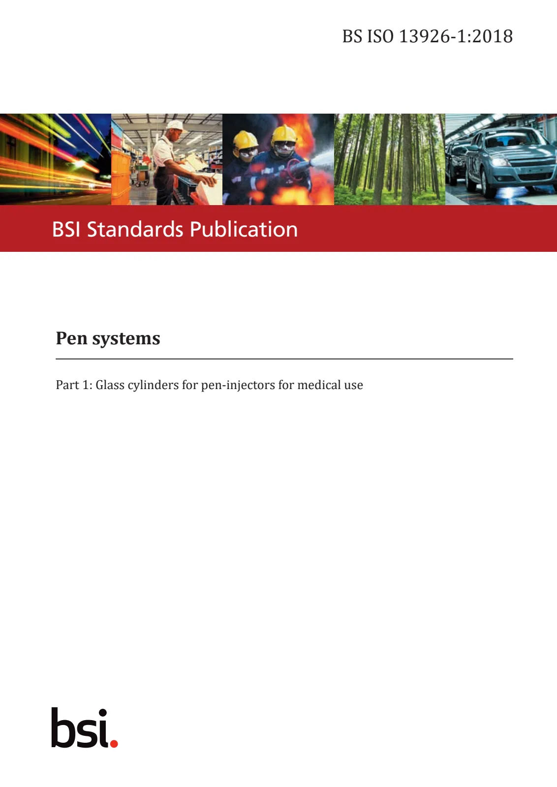 First page of standard BS ISO 13926-1:2018