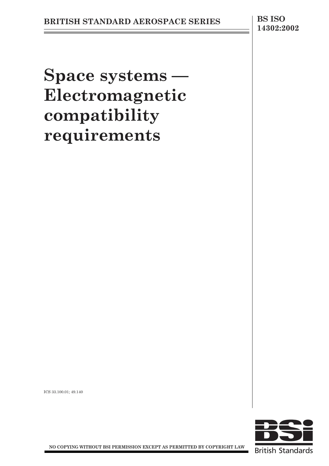 Первая страница стандарта BS ISO 14302:2002