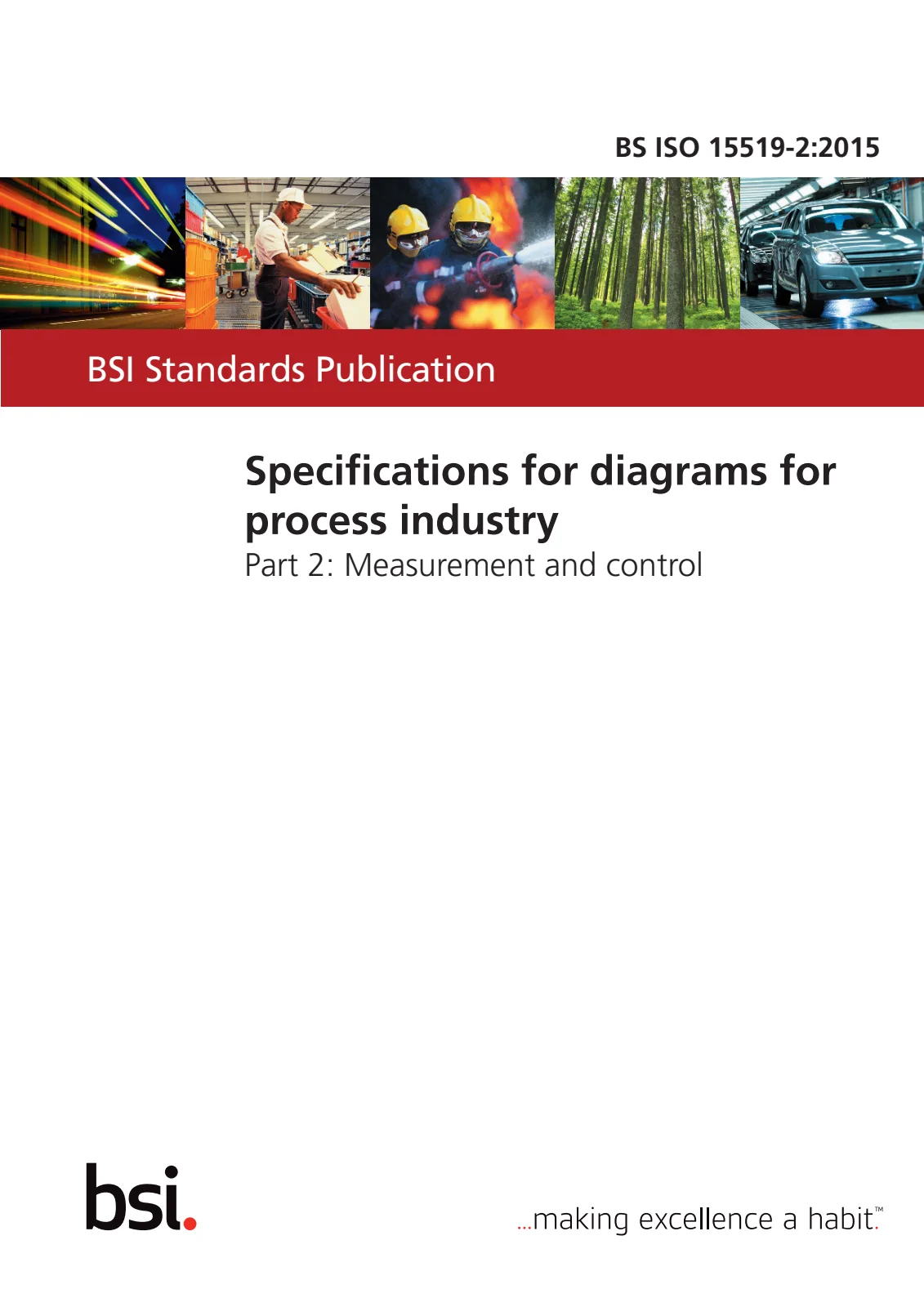 First page of standard BS ISO 15519-2:2015