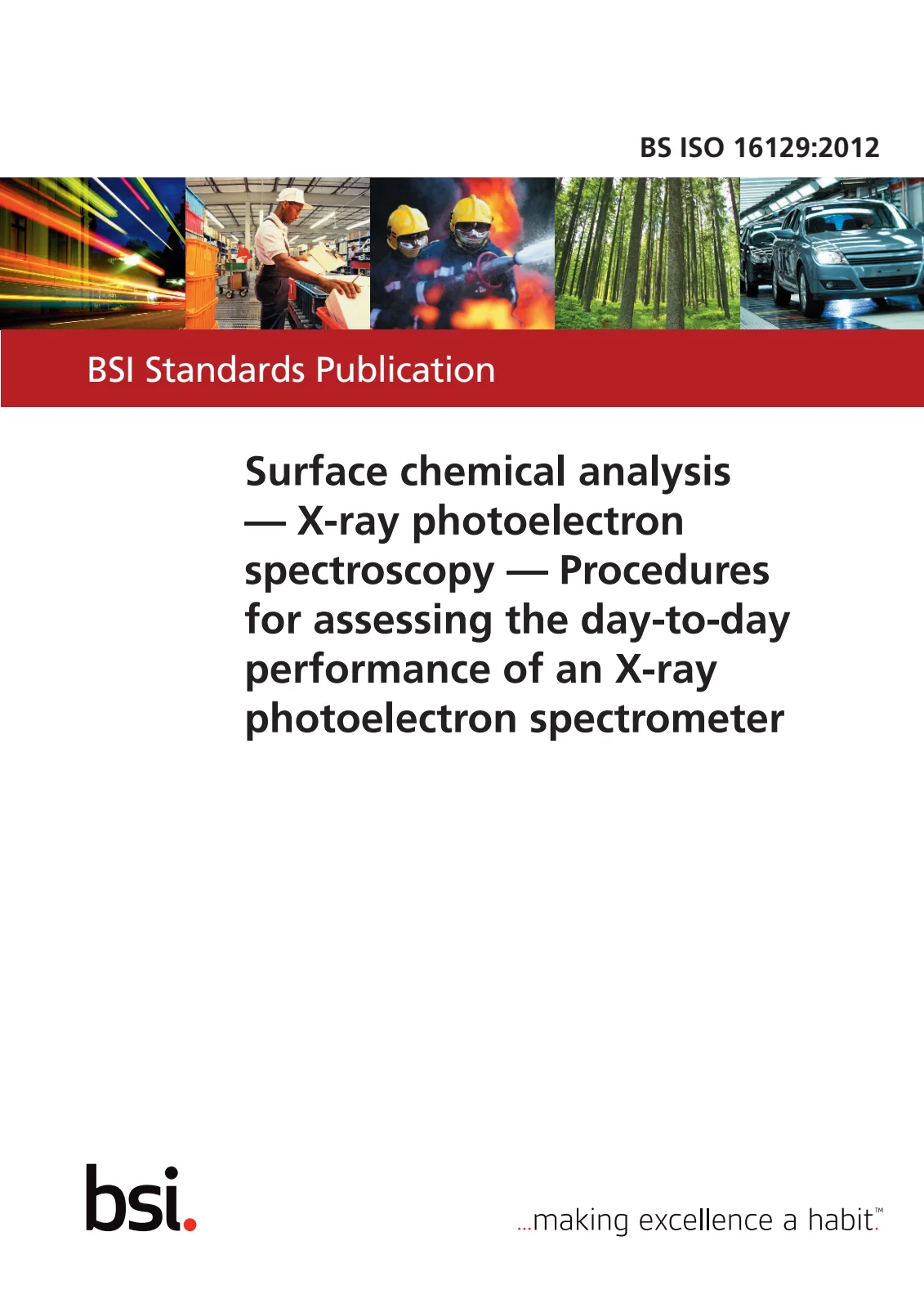Первая страница стандарта BS ISO 16129:2012