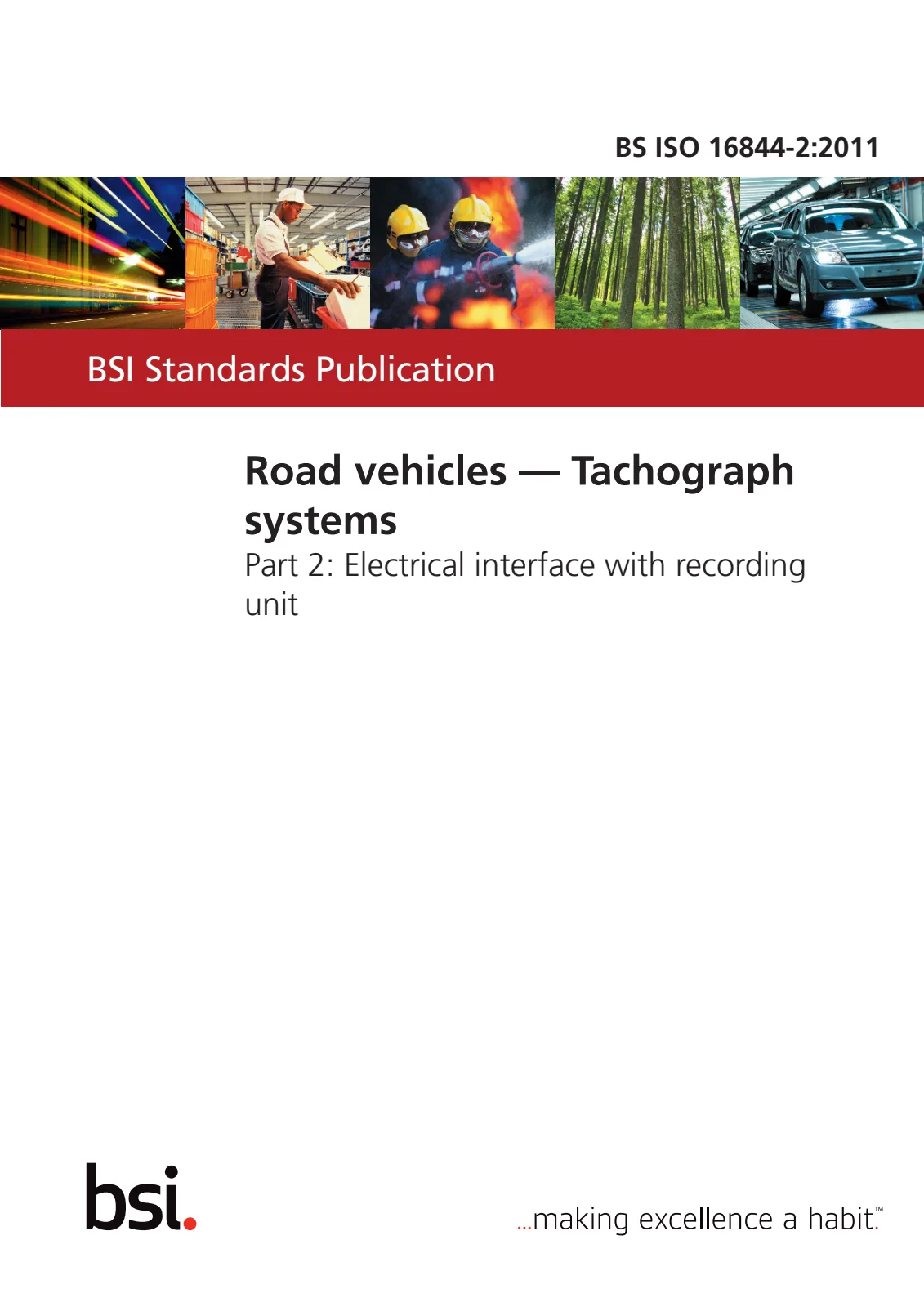 Первая страница стандарта BS ISO 16844-2:2011