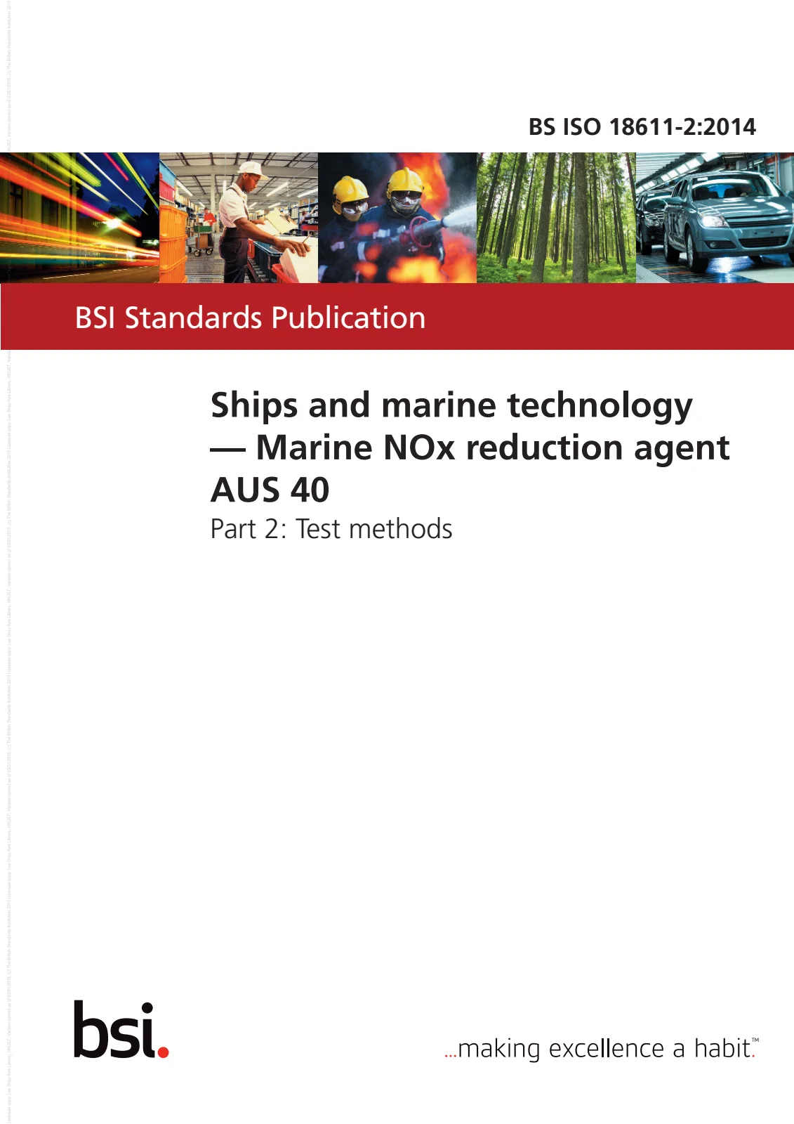 Первая страница стандарта BS ISO 18611-2:2014