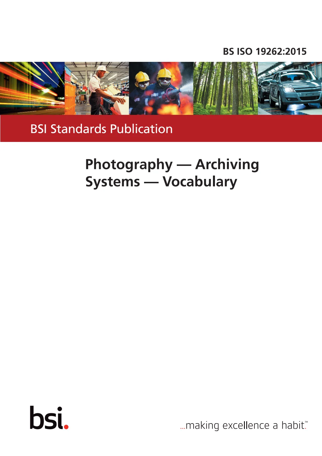 Первая страница стандарта BS ISO 19262:2015