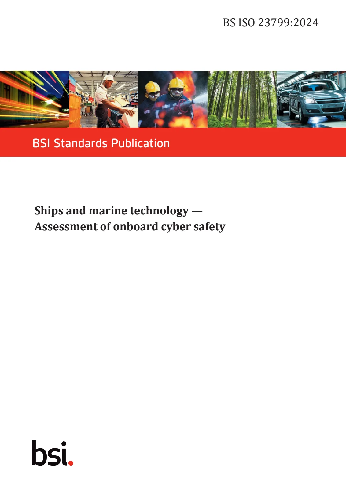 Первая страница стандарта BS ISO 23799:2024