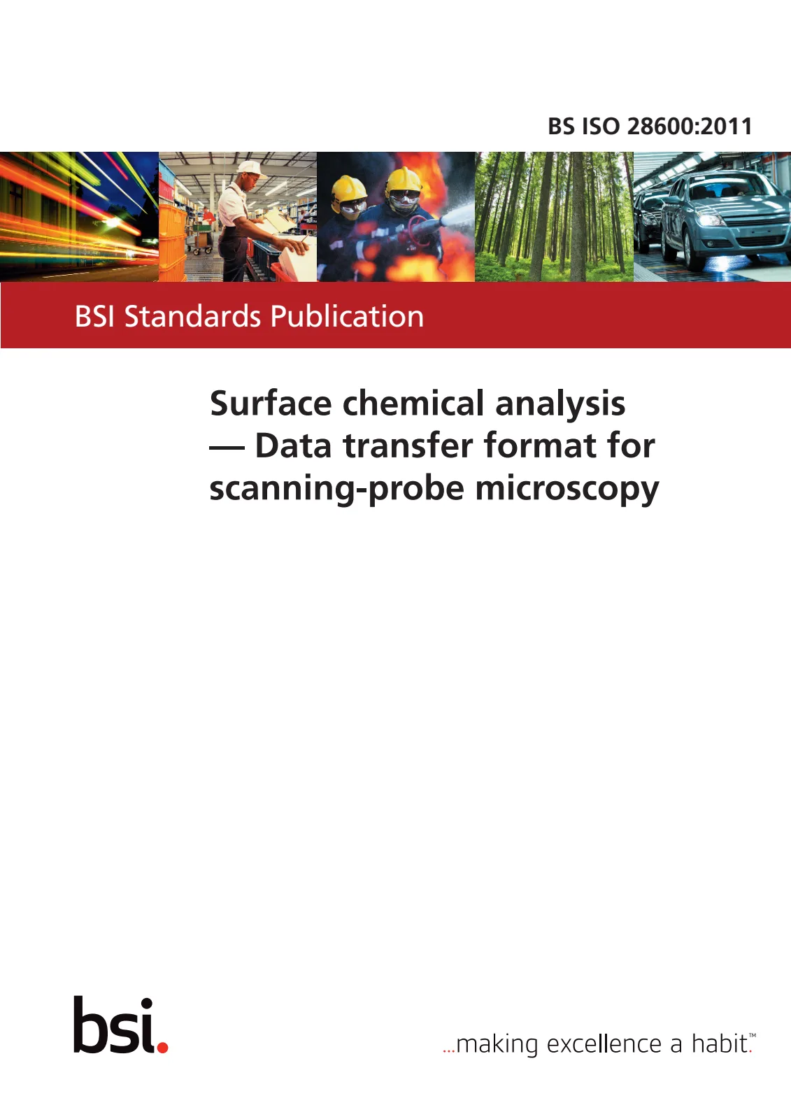 Первая страница стандарта BS ISO 28600:2011
