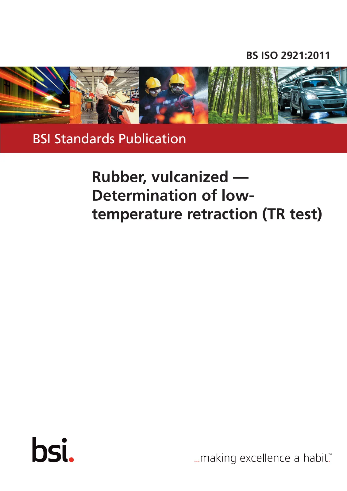 Первая страница стандарта BS ISO 2921:2011