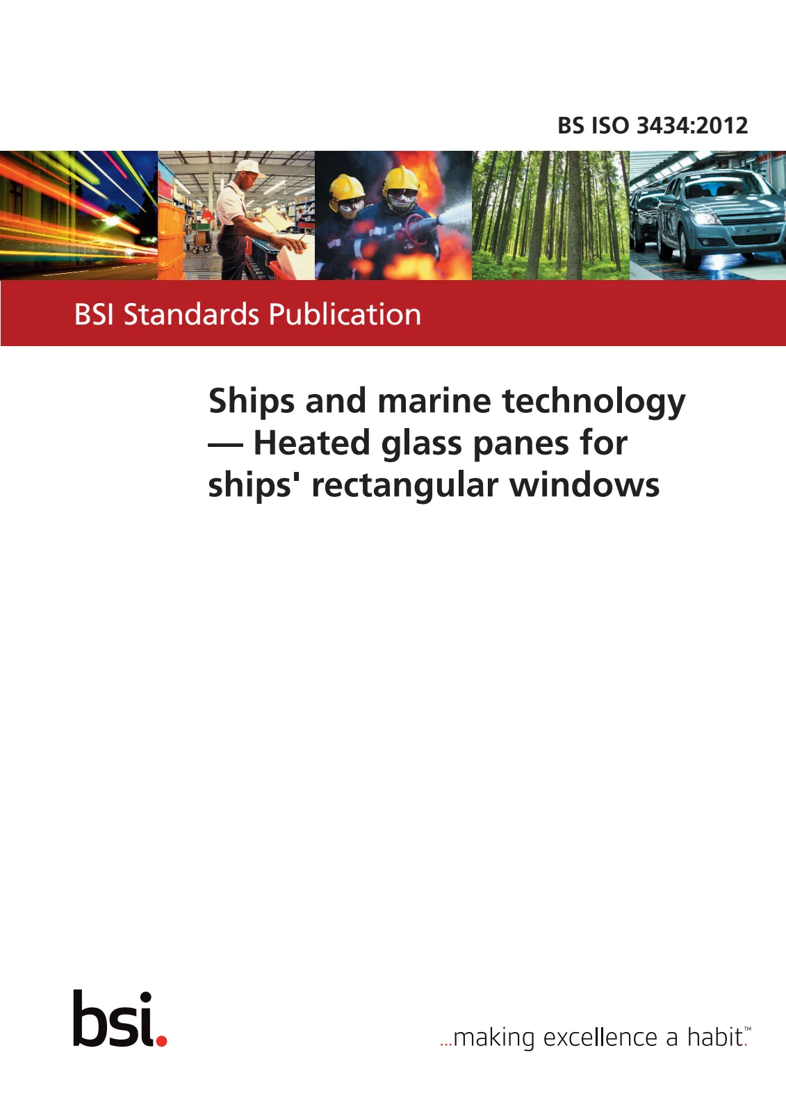 Первая страница стандарта BS ISO 3434:2012