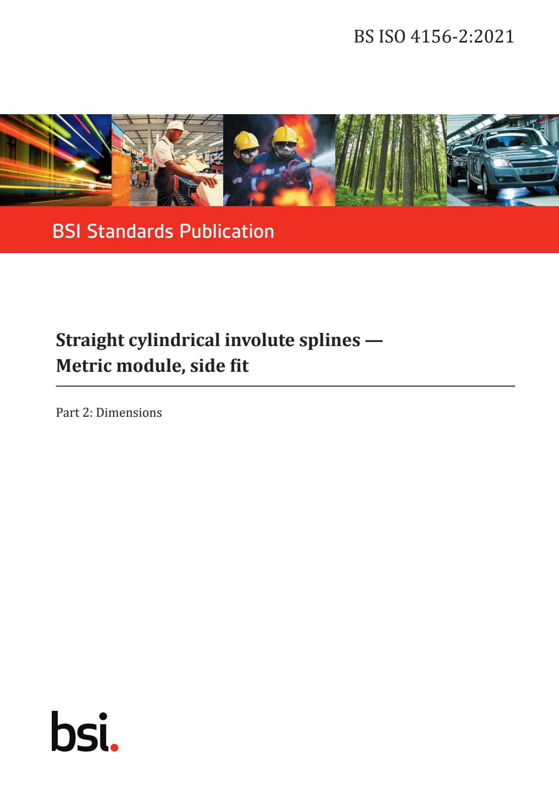 Первая страница стандарта BS ISO 4156-2:2021