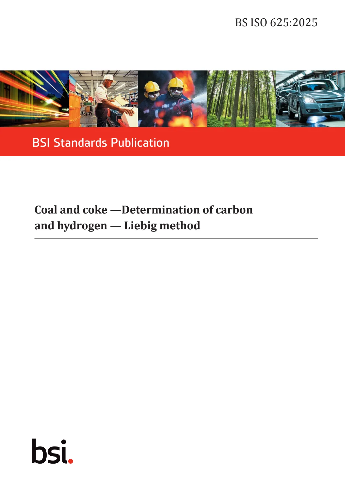 Первая страница стандарта BS ISO 625:2025