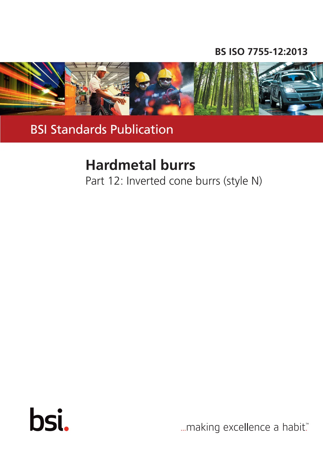 Первая страница стандарта BS ISO 7755-12:2013